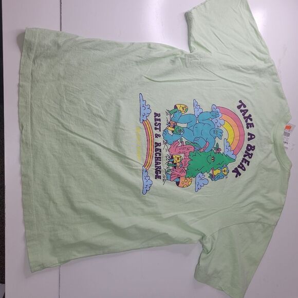 NEW XL REST RECHARGE RETREAT ZUMIEZ ART MUSHROOM TREE TSHIRT extra large NWT - Picture 12 of 12